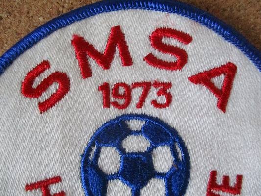 80s SMSA サッカー イーストテネシー州 NSCAA 刺繍 ワッペン ビンテージ /アメリカ USA パッチ カスタム Gジャン 古着 アメカジ_画像3