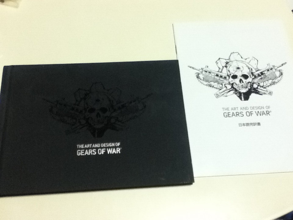 ゲーム特典 Gears of War3 ギアーズオブウォー3 THE ART AND DESIGN OF GEARS OF WAR 日本語完訳書付き_画像1