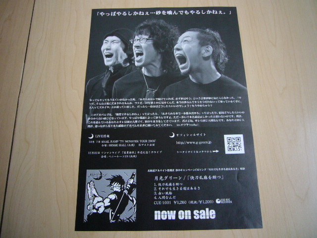  month light green 1st ALBUM.. root . Flyer ( paper made leaflet ) [ not for sale ]