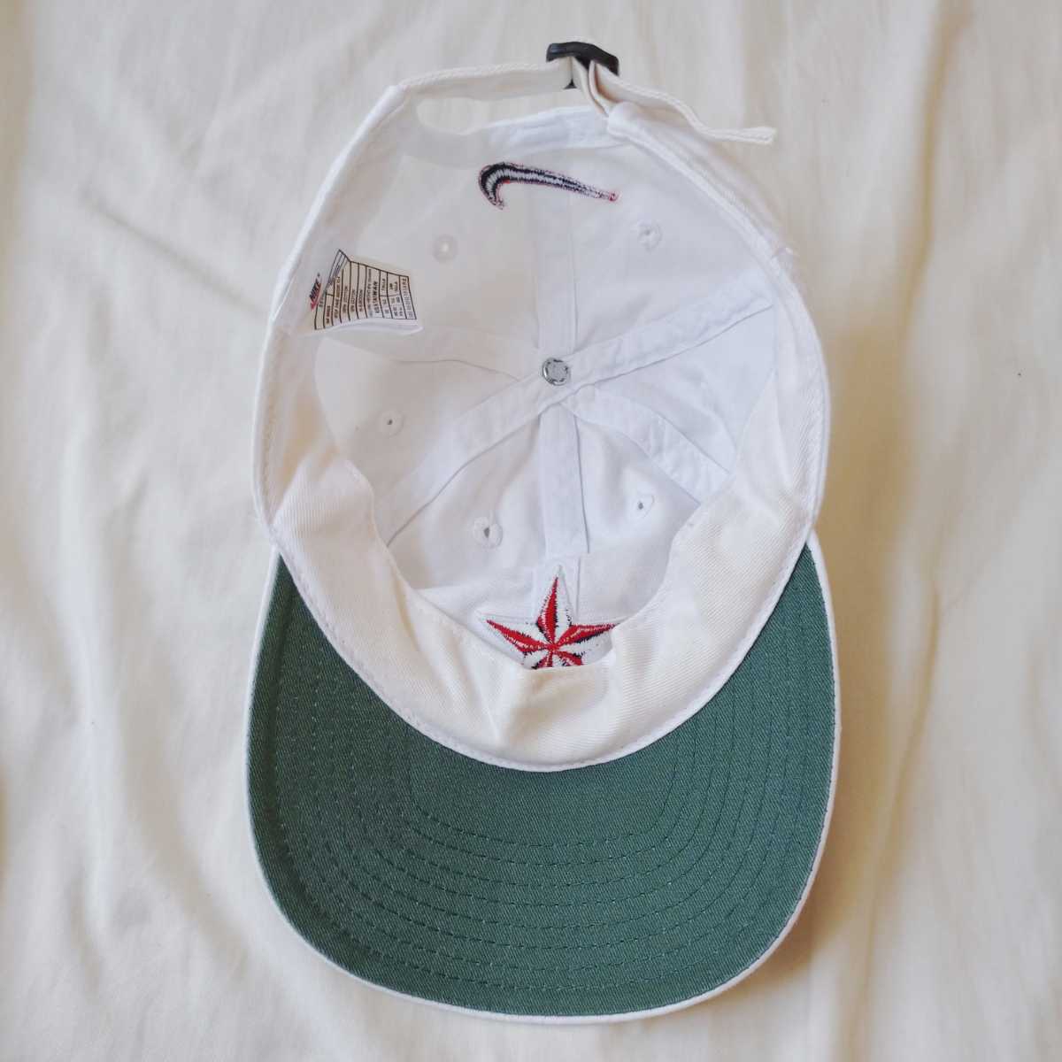 90s★NIKE ヴィンテージ ベースボールキャップ 検 ビンテージ 90年代 ナイキ USA製 アメリカ製 vintage acg エーシージー 帽子 ホワイトの画像5