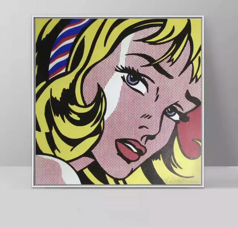ロイ・リキテンスタイン ポスター 30x30cm ポップアート 絵画 絵 北欧 グッズ アメリカン 雑貨 アート Lichtenstein ウォーホル 14_画像1
