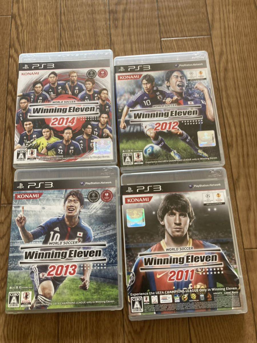 PS3 World Soccer Winning Eleven 2011~2014 4 pcs set 