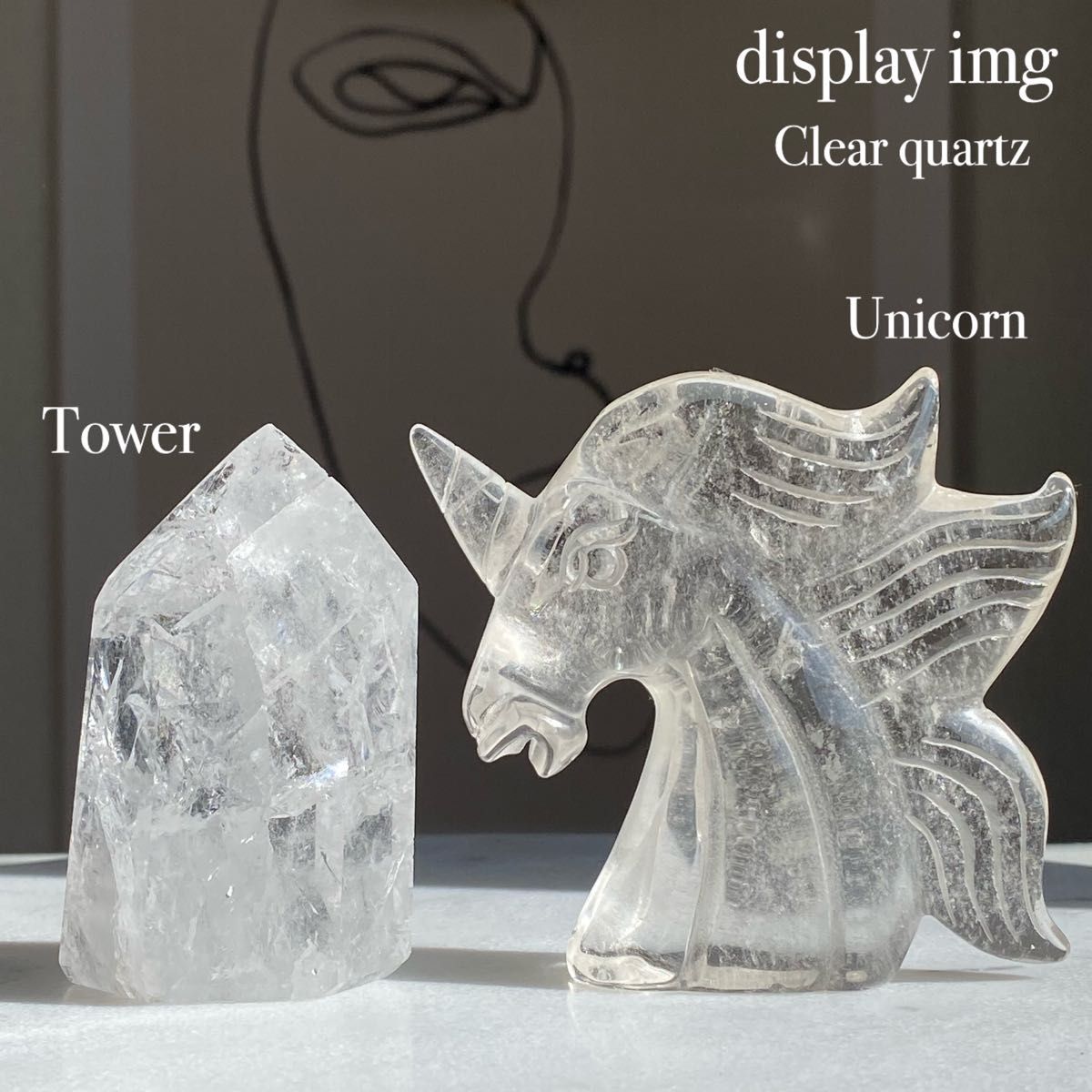 SALE 【天然石 水晶 】クリアクォーツ ユニコーン ペガサス SALE 【天然石 水晶 】クリアクォーツ ユニコーン ペガサス