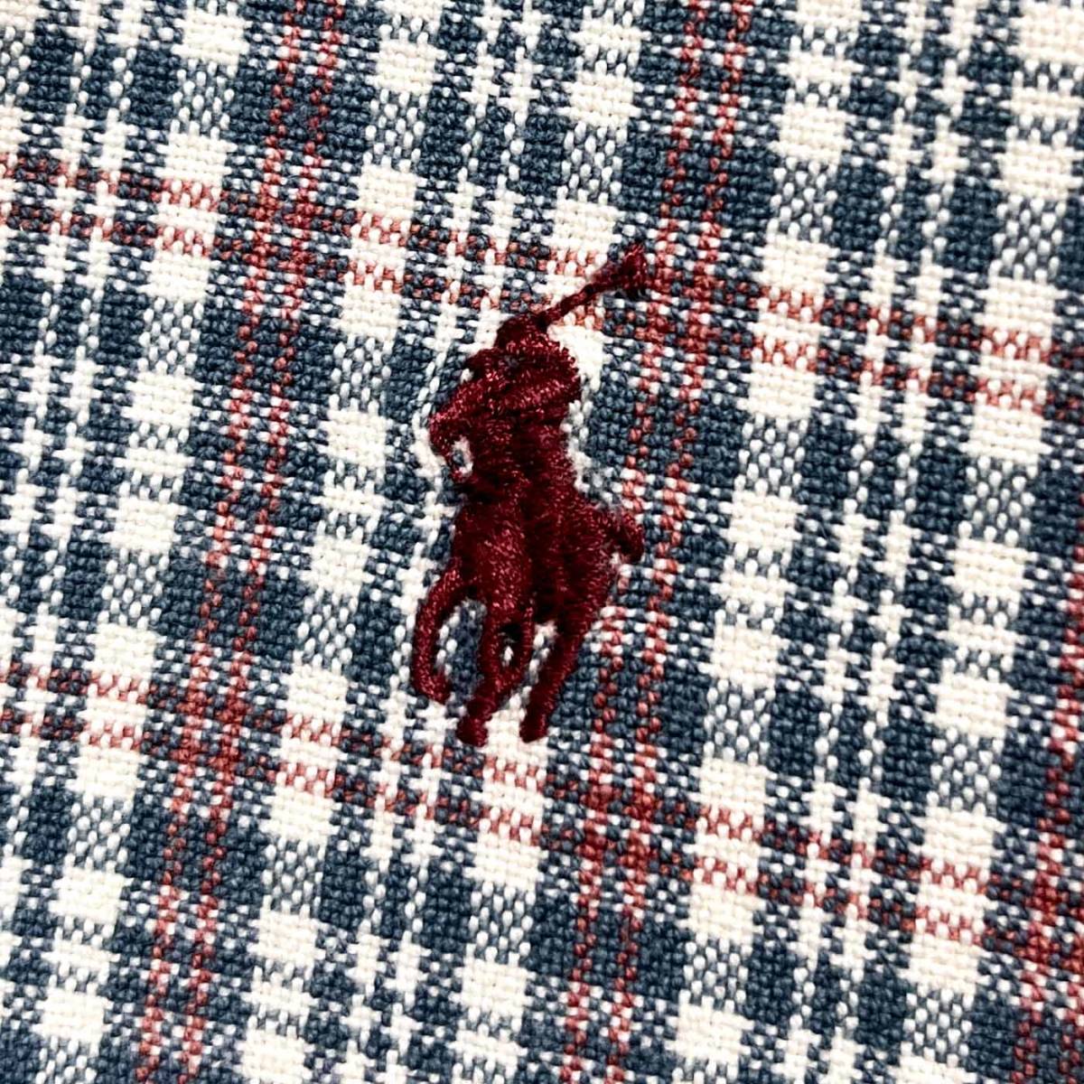 ラルフローレン Ralph Lauren 厚手 チェックシャツ 長袖シャツ メンズ ワンポイント Lサイズ 2-974_画像4