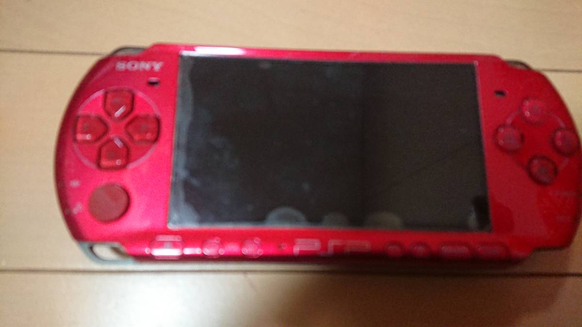 SONY PSP-3000 プレイステーションポータブル ラディアントレッド 中古 箱付き_画像2