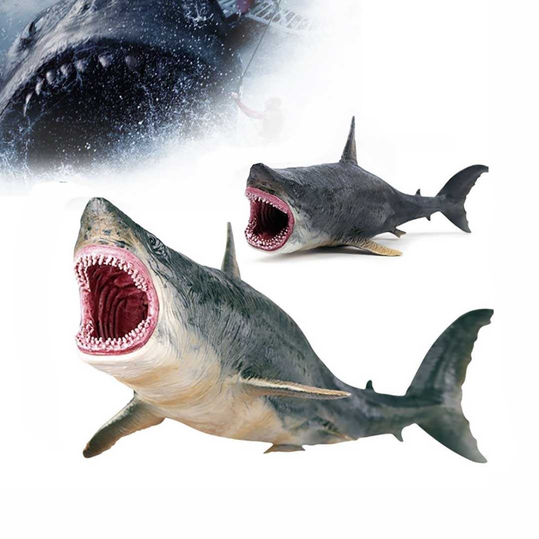 送料無料★玩具 メガロドン サメ 鮫 王者 模型 置物 バースデー おもちAiO_画像2