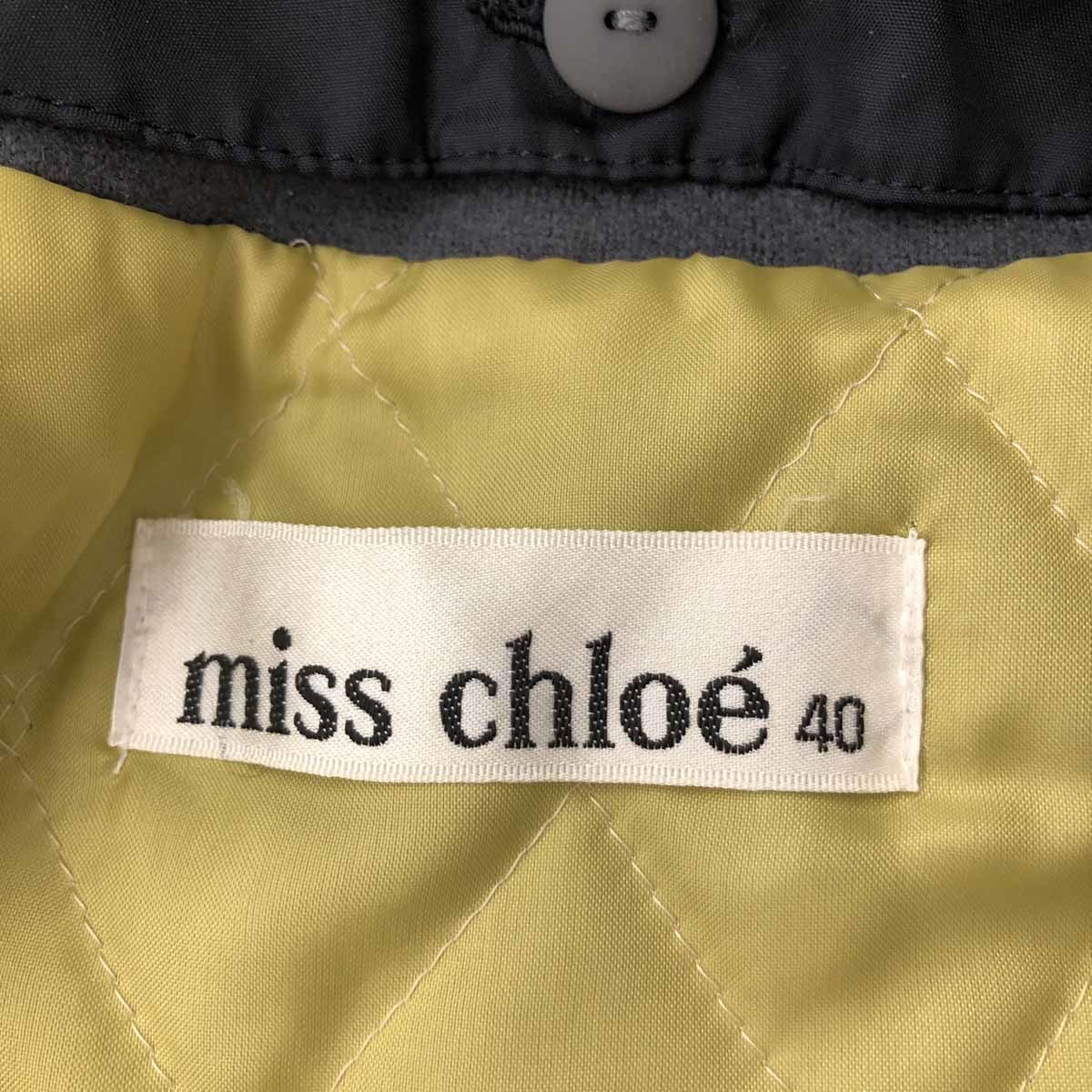 良好◇Miss chloe ミスクロエ デザインジャケット サイズ40◇ グレー