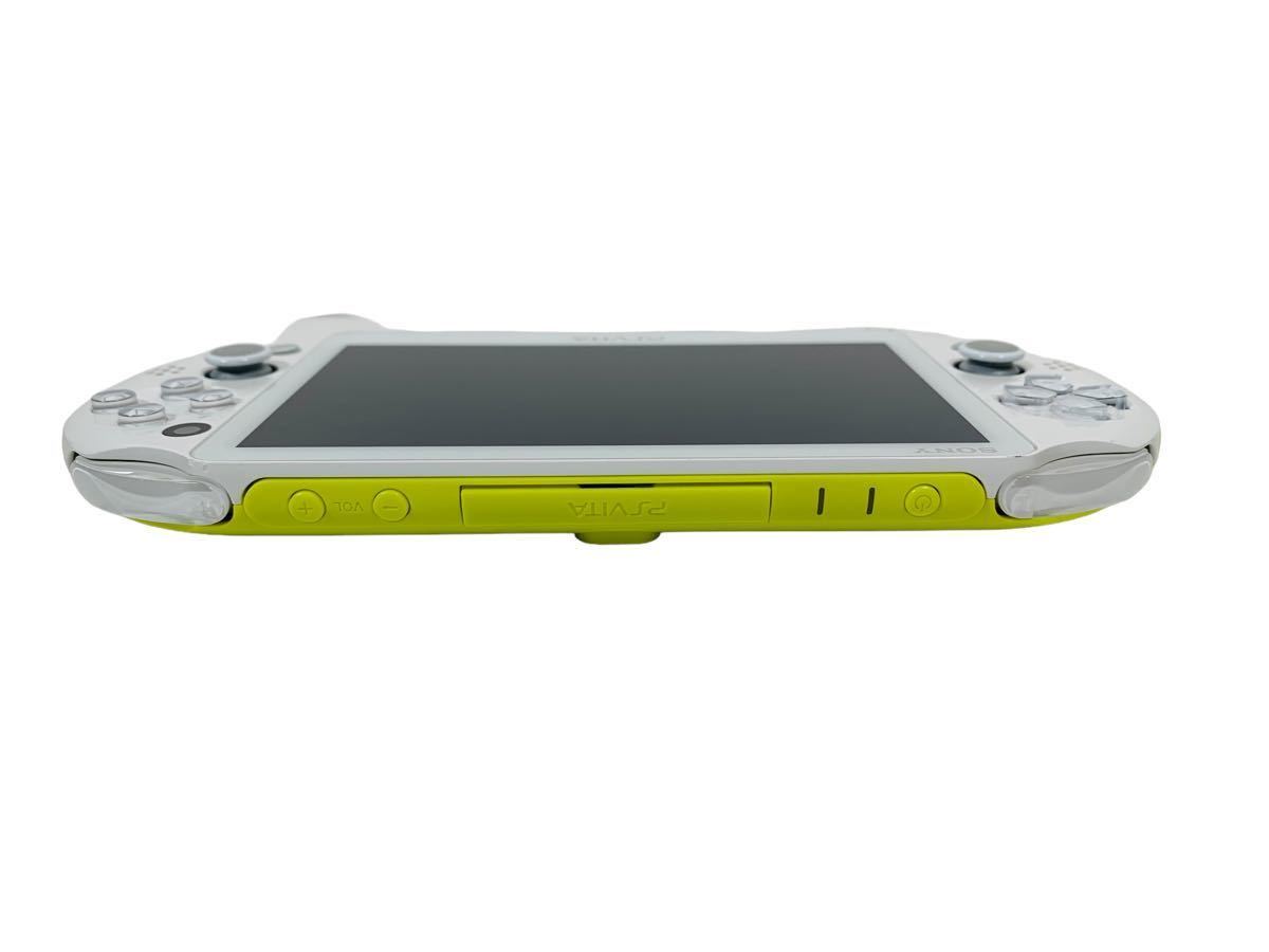 1円～ 動作確認済 SONY PS Vita PCH-2000 ZA13 Wi-Fiモデル ライムグリーン ホワイト 本体 Play station  VITA FW3.74