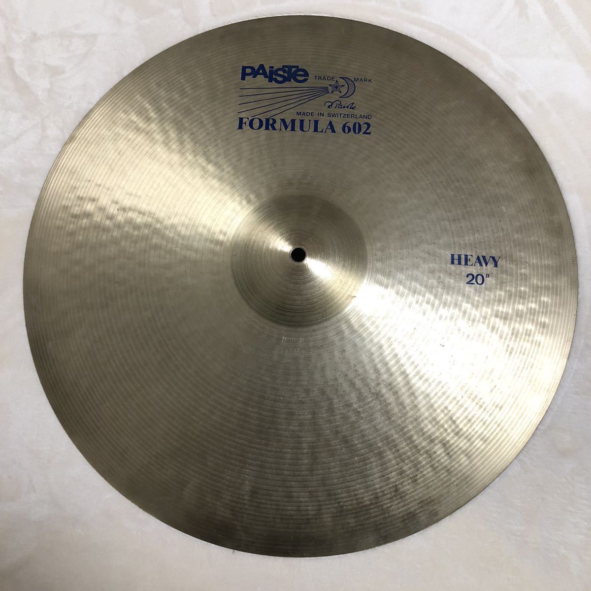 青ロゴ】Paiste Formula602 Heavy Ride 20インチ 2500g【1980年代】激