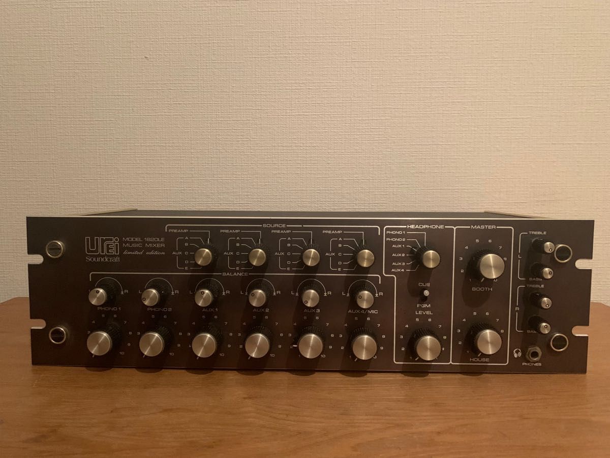 UREI 1620 LE ロータリーDJミキサー Soundcraft DJミキサー UREI 1620 LE ロータリーDJミキサー Soundcraft DJミキサー