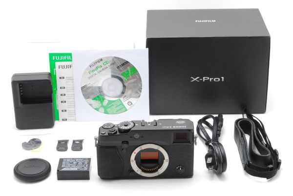[A- Mint] FUJIFILM X-Pro1 16.3MP Digital Camera Black Body w/Box From JAPAN 8047