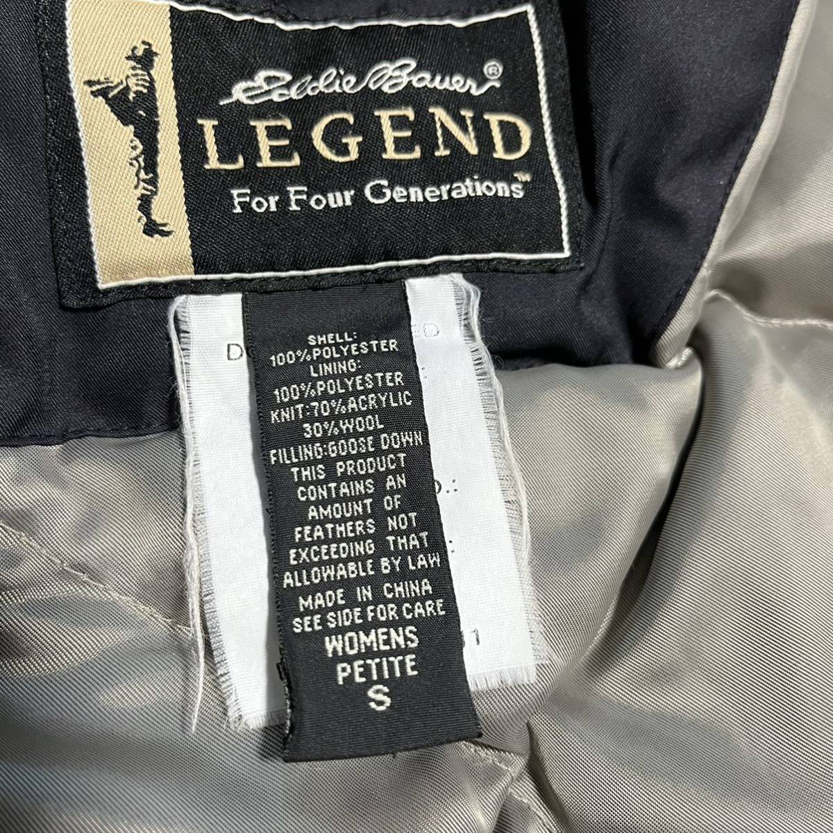 状態良 Eddie Bauer LEGEND エディーバウアー M-65 グースダウン ダウンジャケット ミリタリー ボア ファー フーディー メンズ レディース