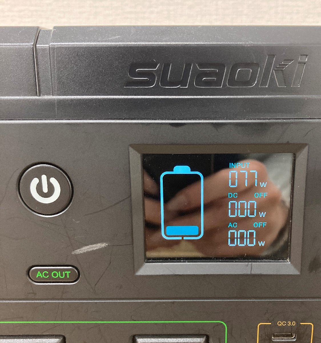 ◇伊勢原店◇【現状品】1-12 suaoki G500 互換急速充電器 ポータブル電源 137700mAh/500Whの画像5