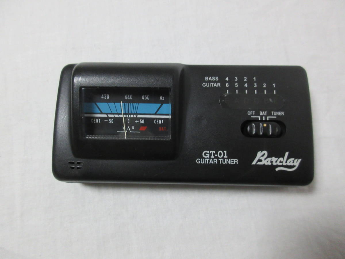 ◆稼働品　Barclay　GT-01　GUITAR TUNER/ギターチューナー　DIGITAL　TUNER　ジャンク扱い_画像1