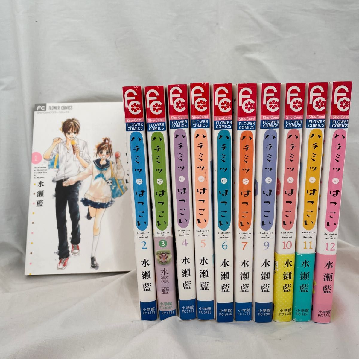 【中古本】ハチミツにはつこい　水瀬藍 1-7 9-12セット