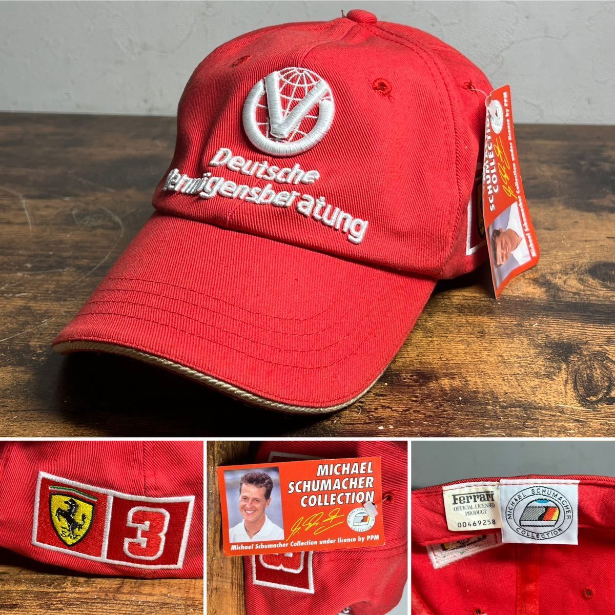 人気商品!】 ミハエル シューマッハ フェラーリ CAP DEKRA キャップ