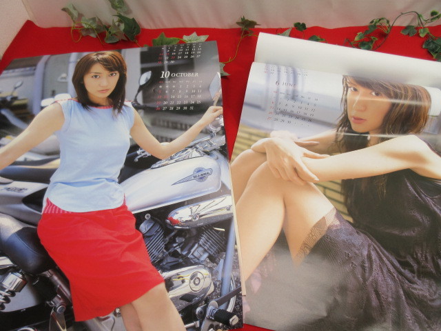 10OH3267 矢田亜希子カレンダー 4冊セット 2001～2004年の画像3