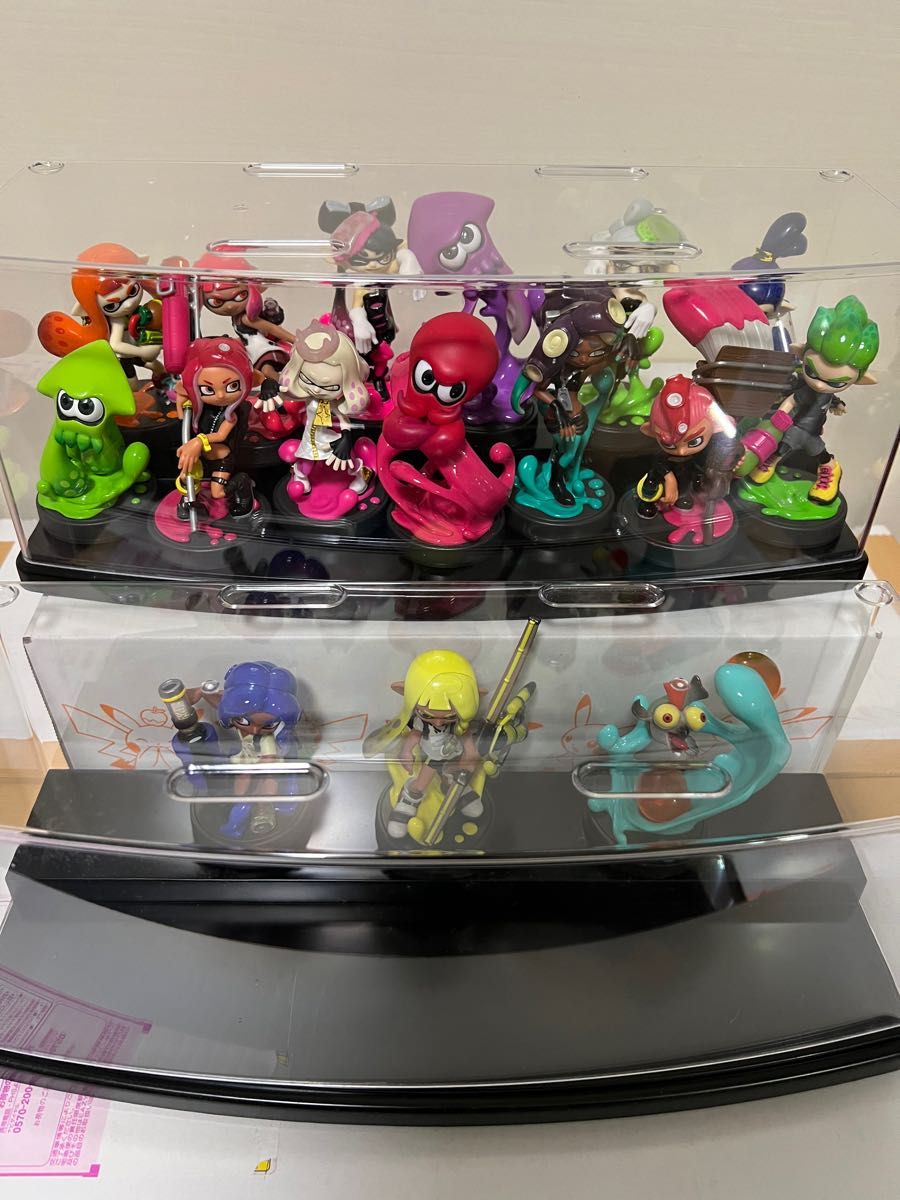 スプラトゥーンamiibo １６体セット 作動確認済 未使用に近い ケース１ 