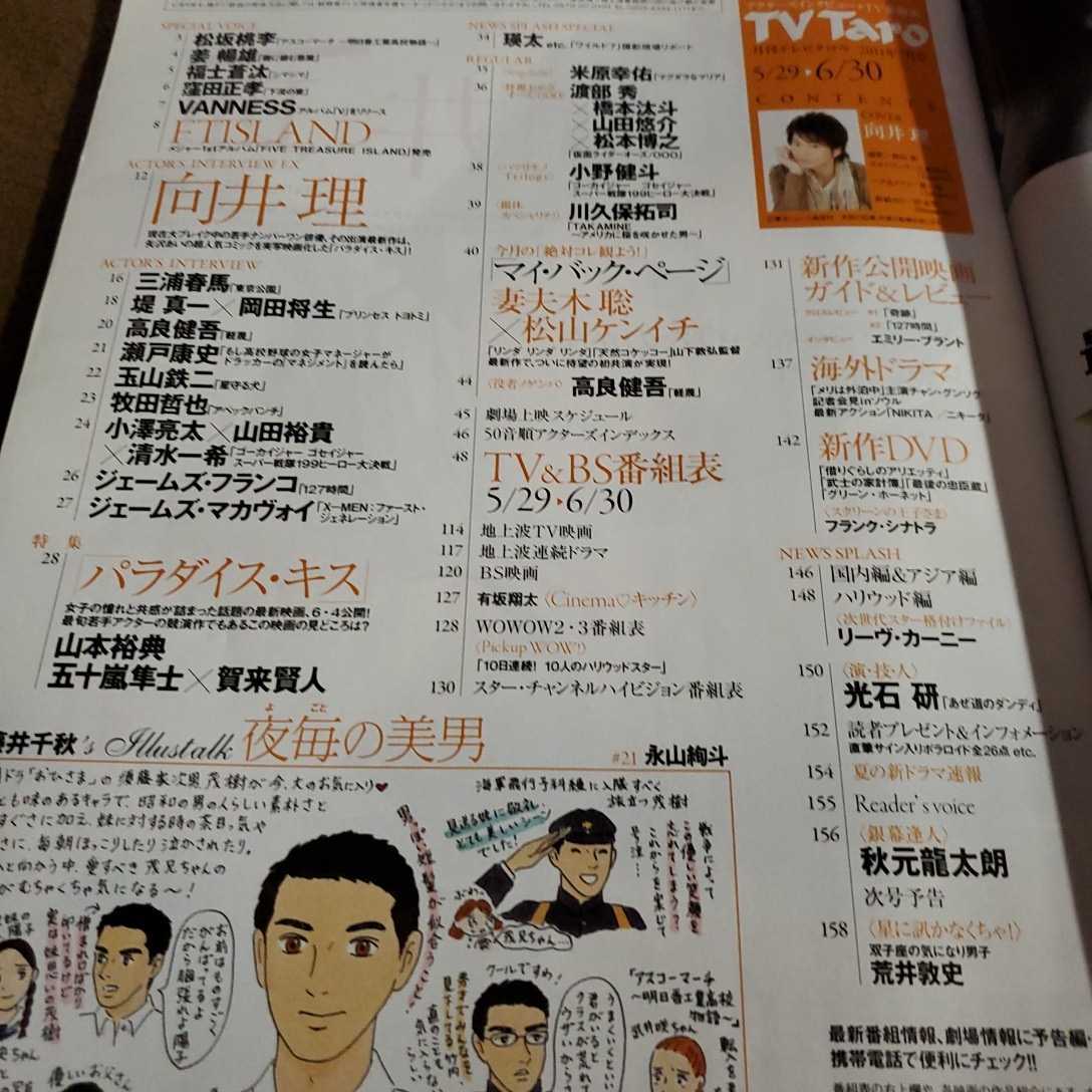 春のコレクション TV taro テレビタロウ 2013年7月号 三浦春馬 iauoe