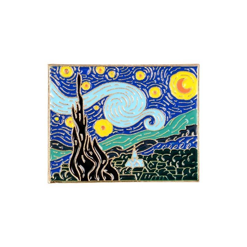ゴッホ星月夜ピンバッジ | www.qmsbrasil.com.br