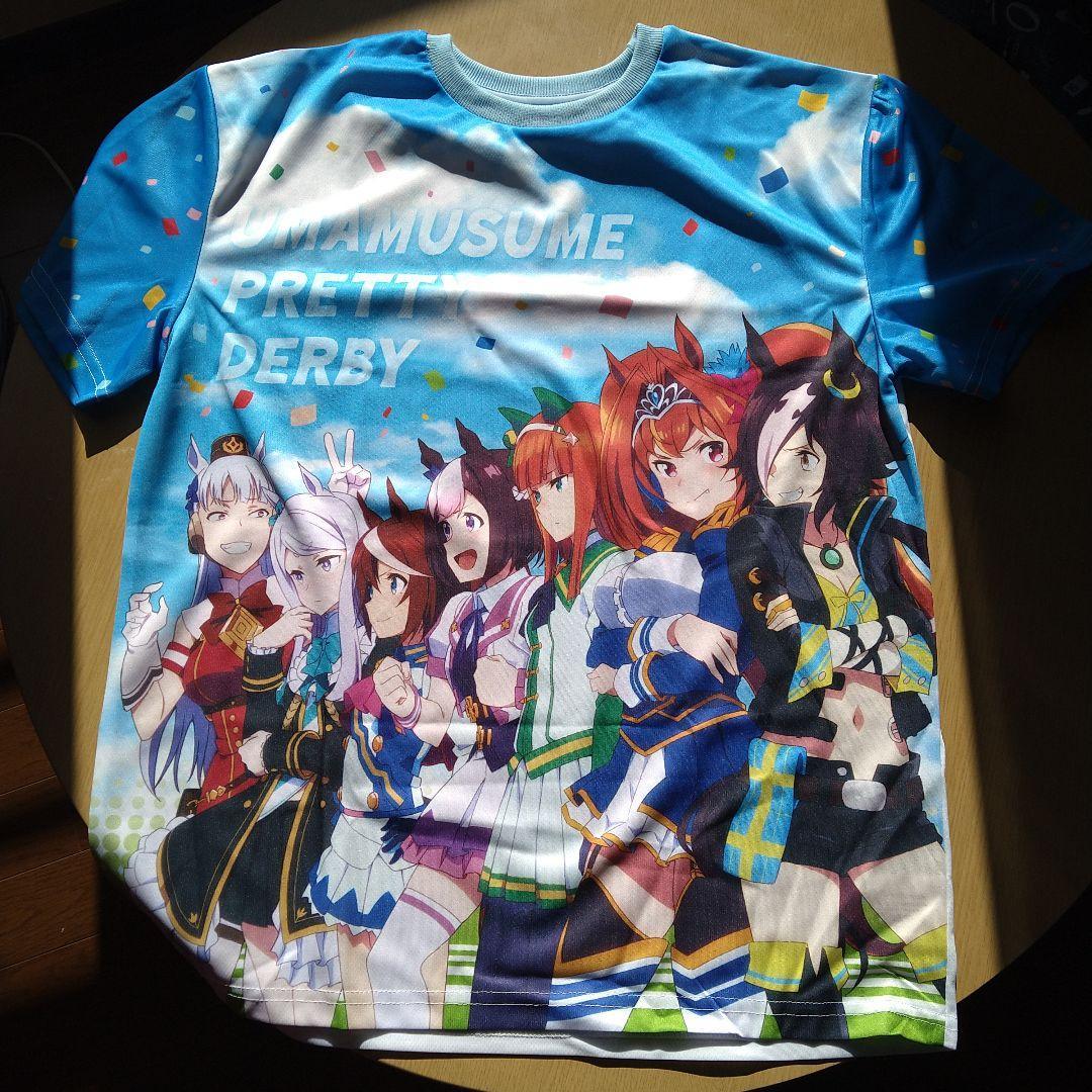 ウマ娘 プリティーダービーフルカラーTシャツ スピカメンバー(勝負服)_画像1