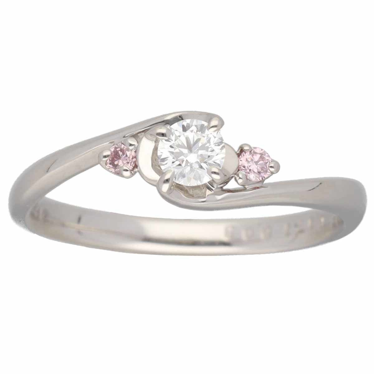 アイプリモ 0.03ct ダイヤ リング 6号 pt950 箱 D8248