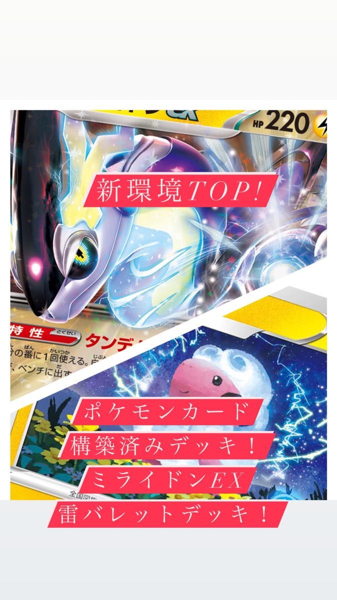激安/新作 休日特価 ミライドンex デンリュウex 構築済みデッキ fawe.org