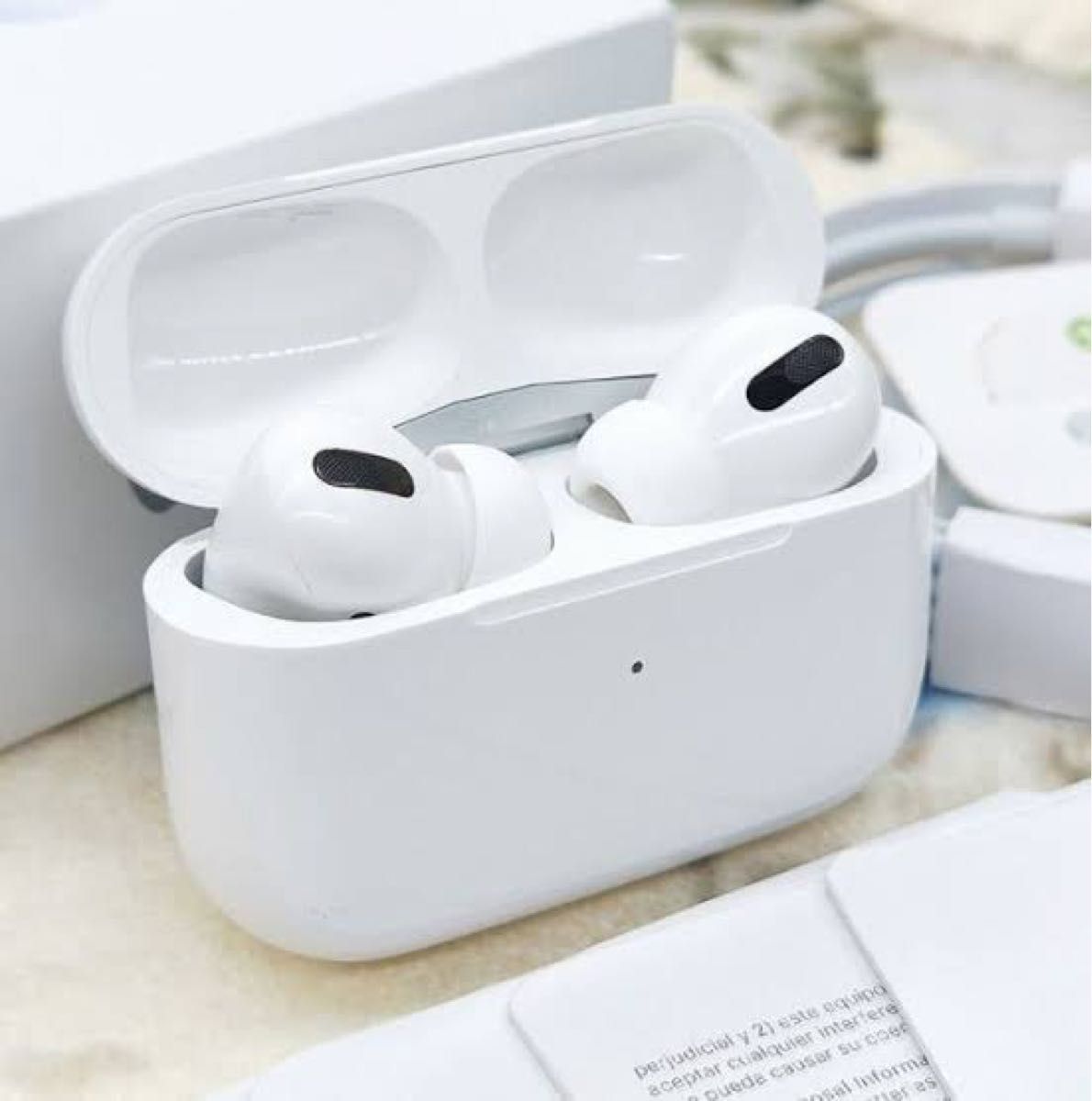 Apple AirPods Pro型 Pro3 白 ワイヤレスイヤホン Bluetooth 5.0 TWS 充電ケース 高品質