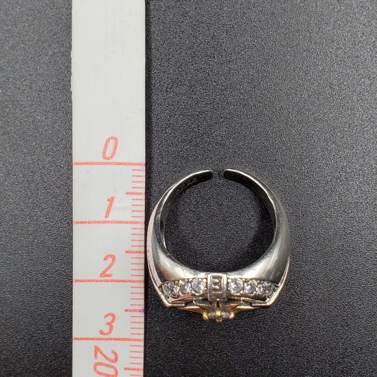 シルバー925 カレッジ リング 指輪 Silver925 羅針盤 コンパス メンズ R222