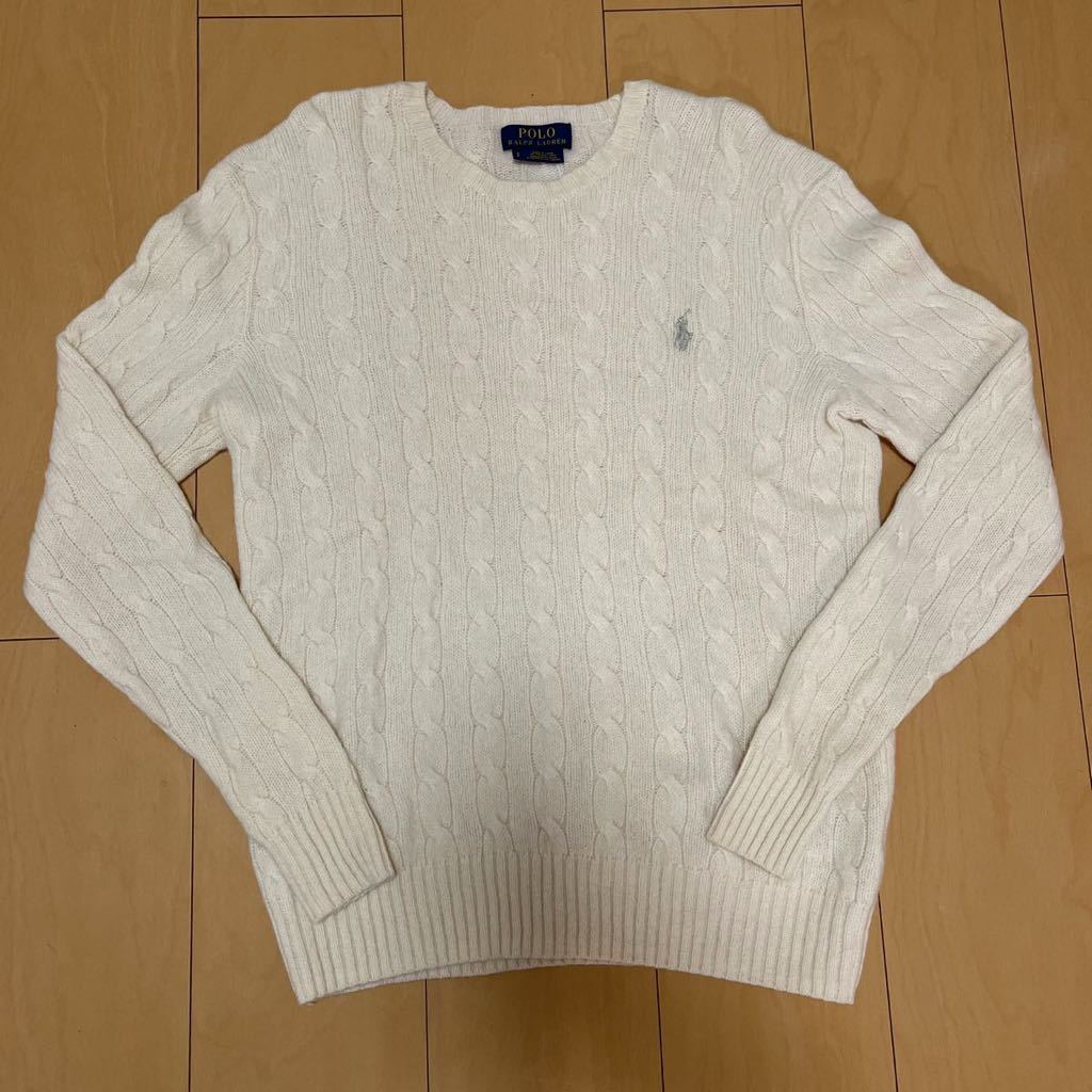 POLO RALPH LAUREN ポロラルフローレン カシミア混 ケーブルニット