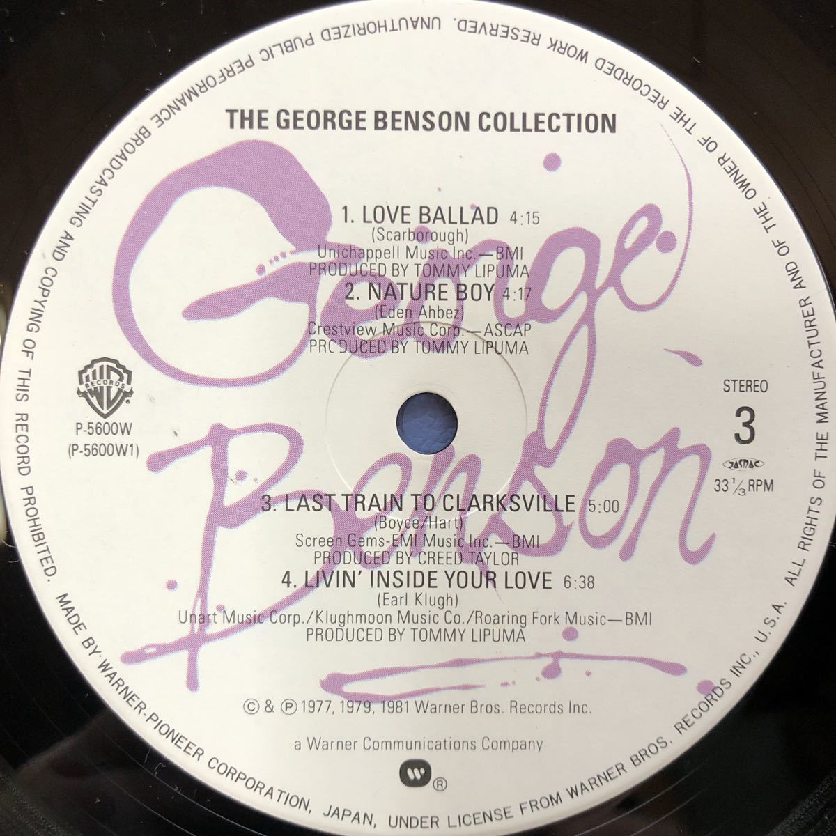 B帯付2LP 二枚組 George Benson ジョージ・ベンソン G.B.コレクション フュージョン jazz funk レコード 5点以上落札で送料無料_画像7