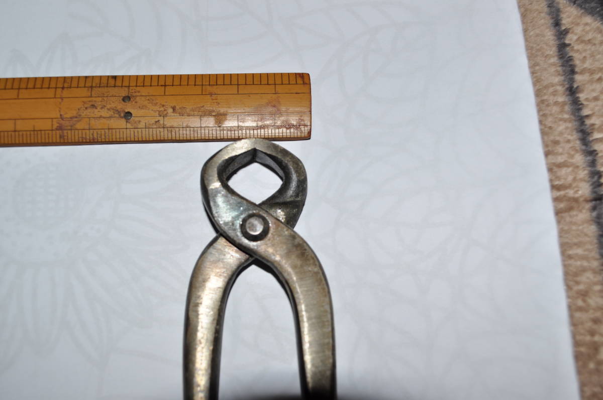 昔の手鍛冶製小型ヤットコの画像2