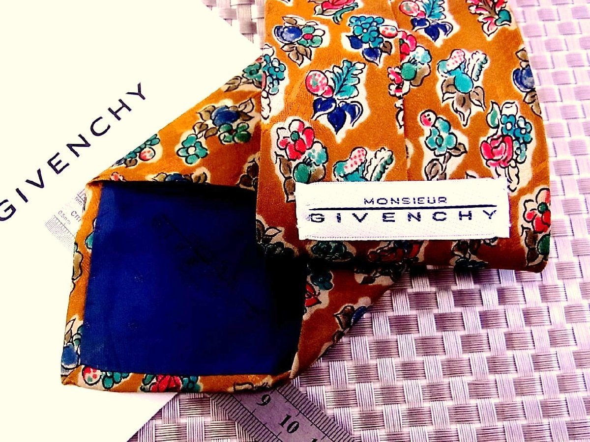 【在庫処分セール】●特売●FK0480●【GIVENCHY】ジバンシィ【花 植物 柄】ネクタイ●の画像2