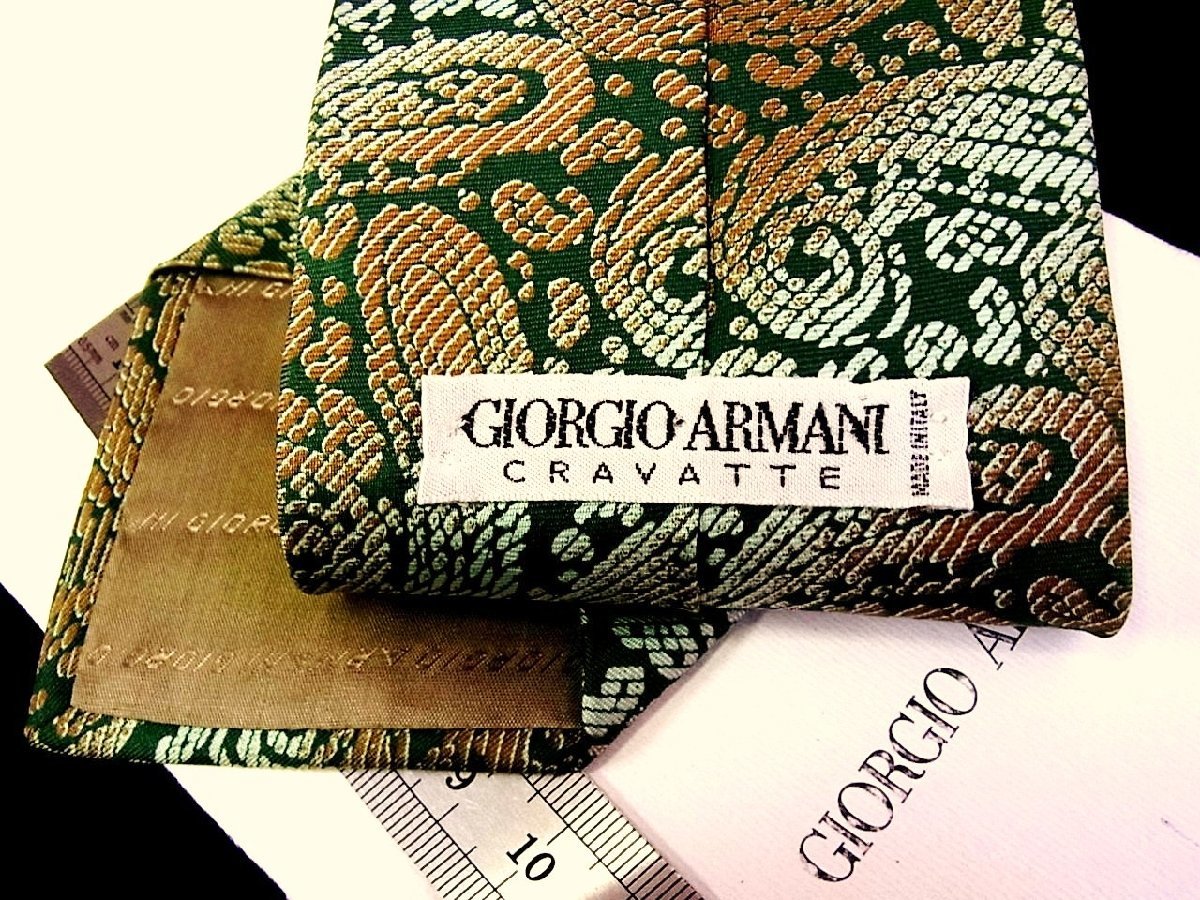 ♪今週の特売980円～♪1469♪良品【GIORGIO ARMANI】アルマーニ【ペイズリー 柄】ネクタイ♪_画像3