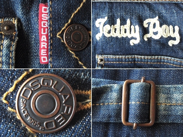 名作 DSQUARED2 ディースクエアード Teddy Boy刺繍 ロゴピスネーム