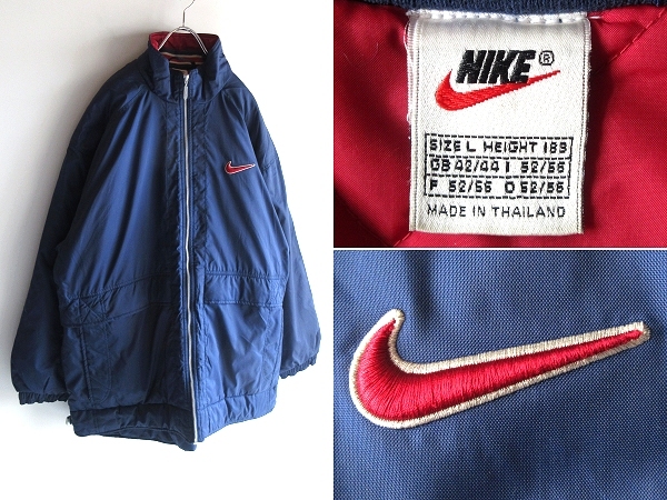 希少 白タグ 90s-00sビンテージ NIKE ナイキ スウォッシュ ロゴ刺繍