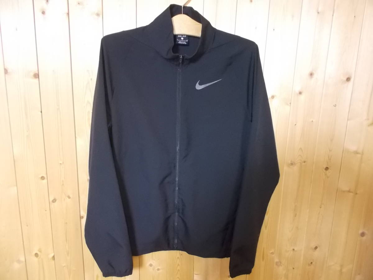 a741◆NIKE DRI-FIT ウーブン チーム ジャケット◆Sサイズ 928011-013 黒色 ナイキ ウーブン チーム ジャケット 送料385円 5A_画像1