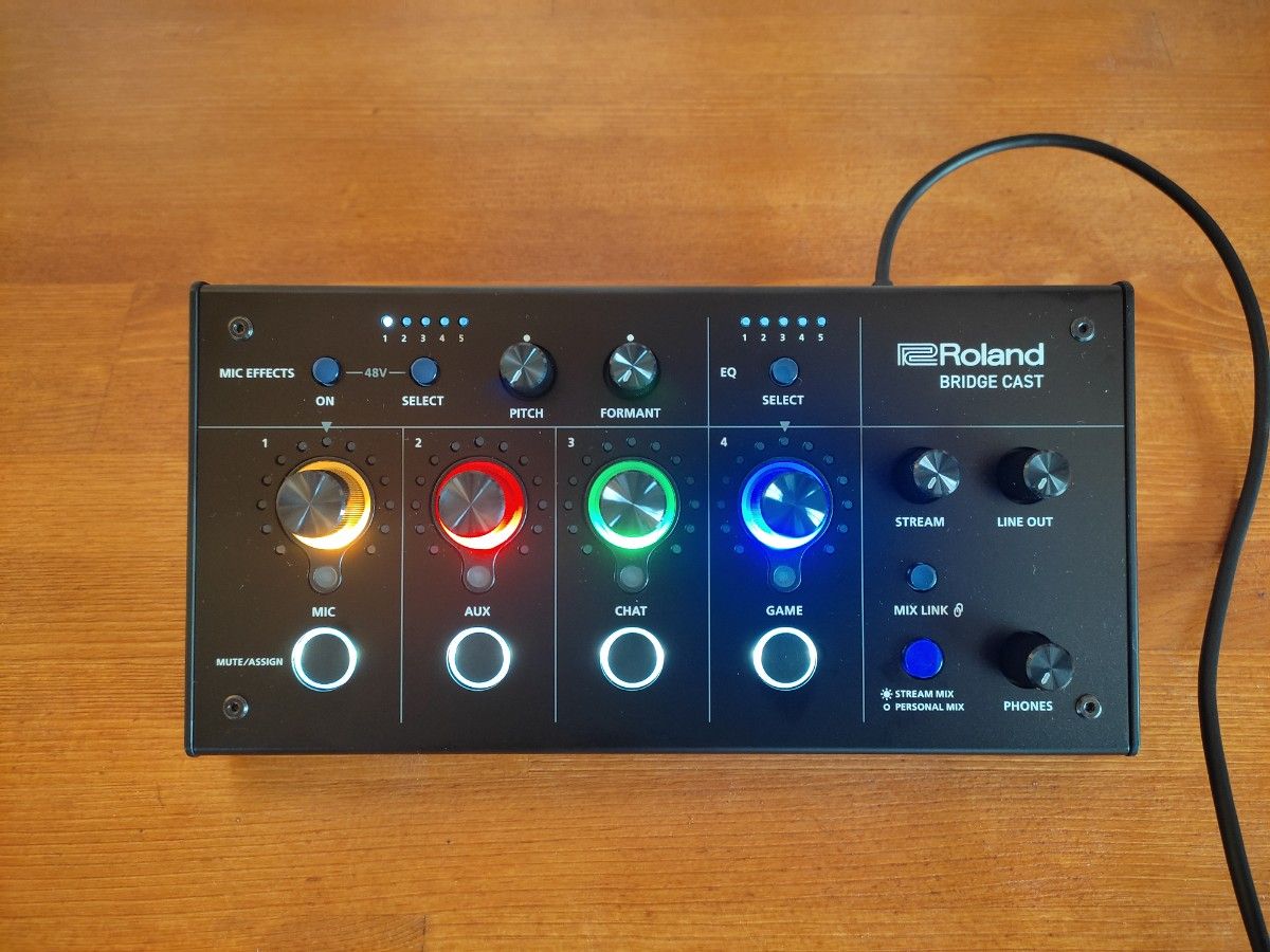 Roland BRIDGE CAST ゲーミングミキサー オーディオインターフェース