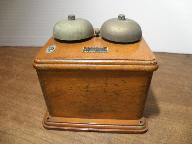 3 magnet electro- bell 6 number / war front telephone machine bell doorbell old tool retro . pavilion Cafe old former times 