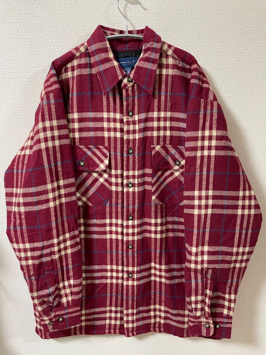 TOWN CRAFT】 シャツジャケット チェック柄 Mサイズ オーバーサイズ