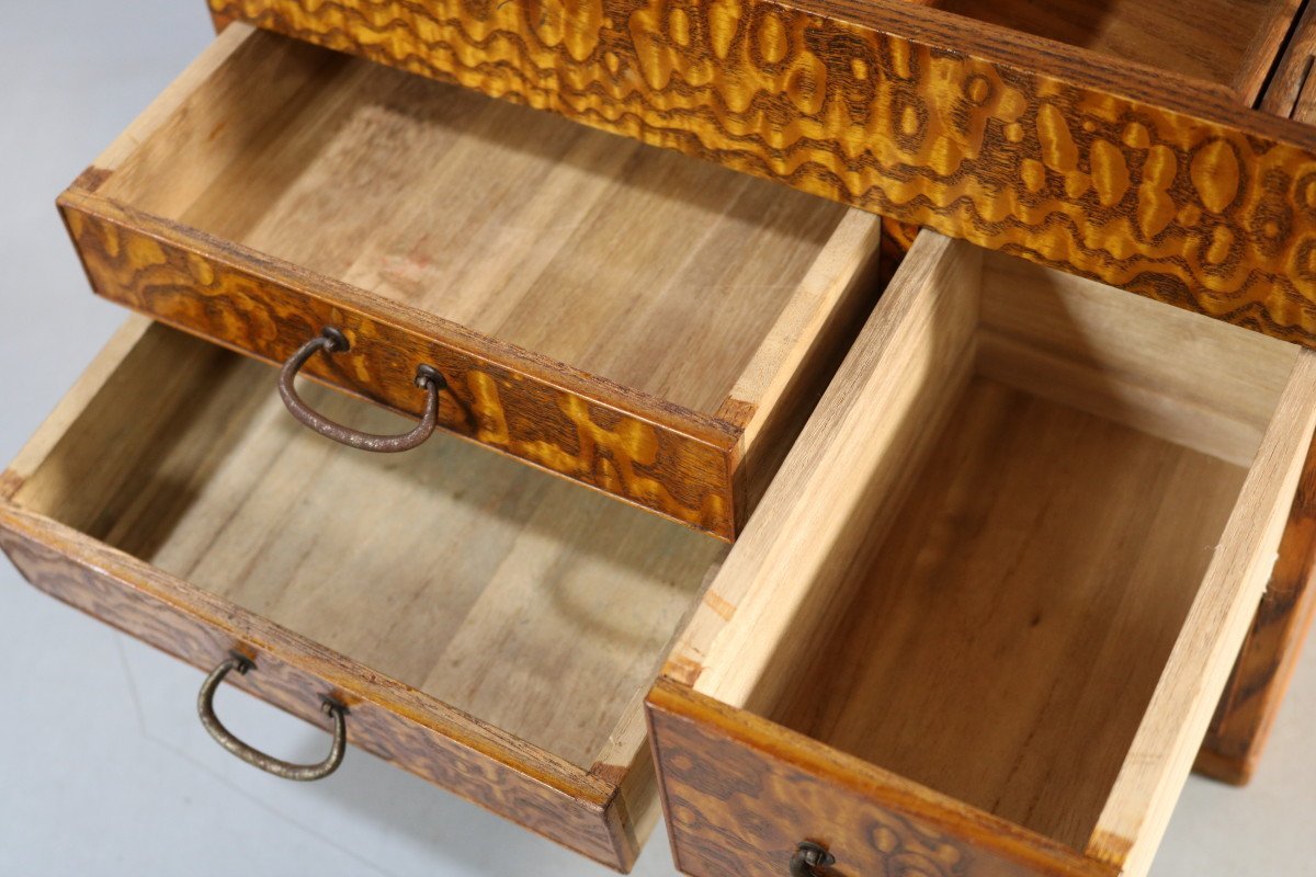 E384 針箱/時代箱/裁縫箱/小物入れ/収納箱/和家具/アンティーク家具 ...