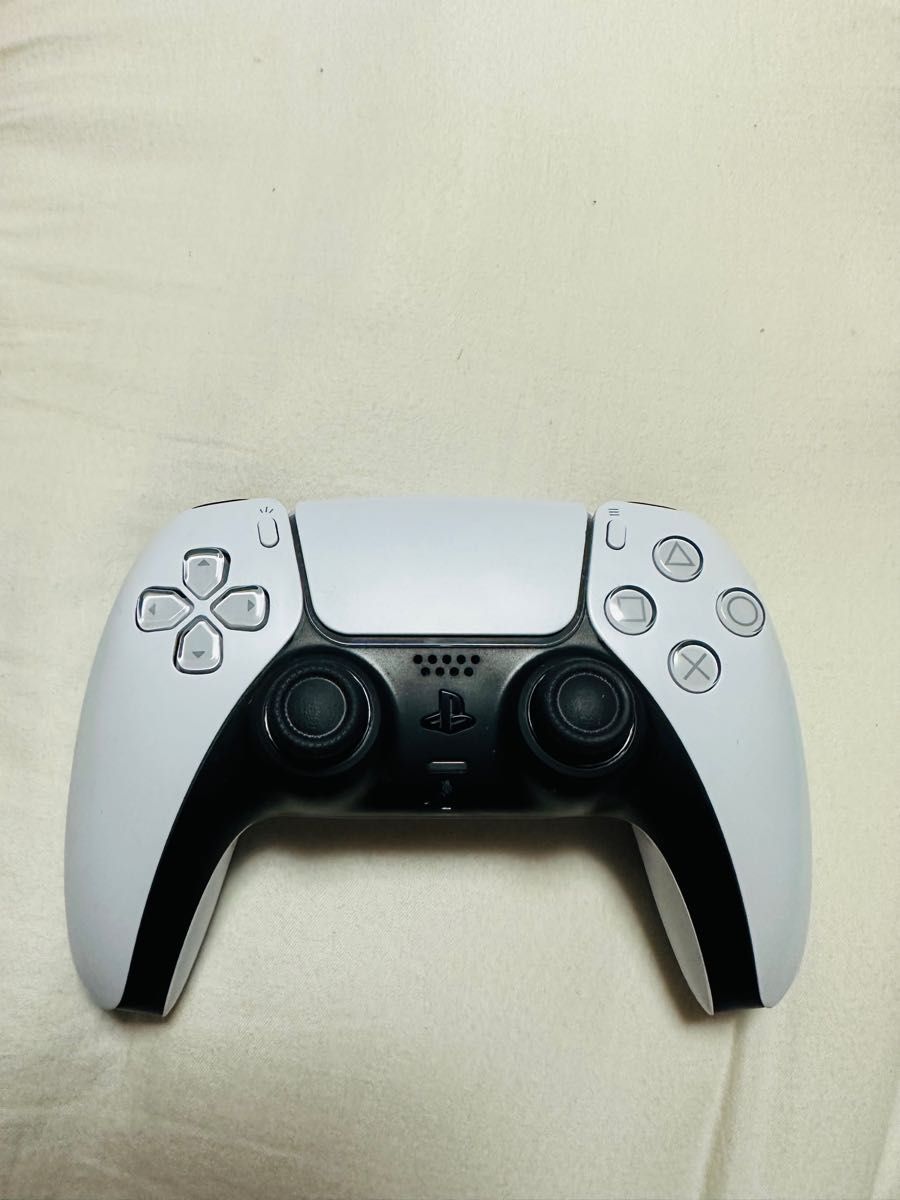 【大幅値下げ】PS5 プレステ5 dual sense 純正品 ワイヤレスコントローラー ホワイト 中古美品【動作問題無し】