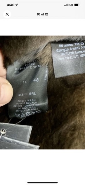 joru geo Armani Giorgio Armani new goods jacket $15,214 / 200 ten thousand jpy weak 