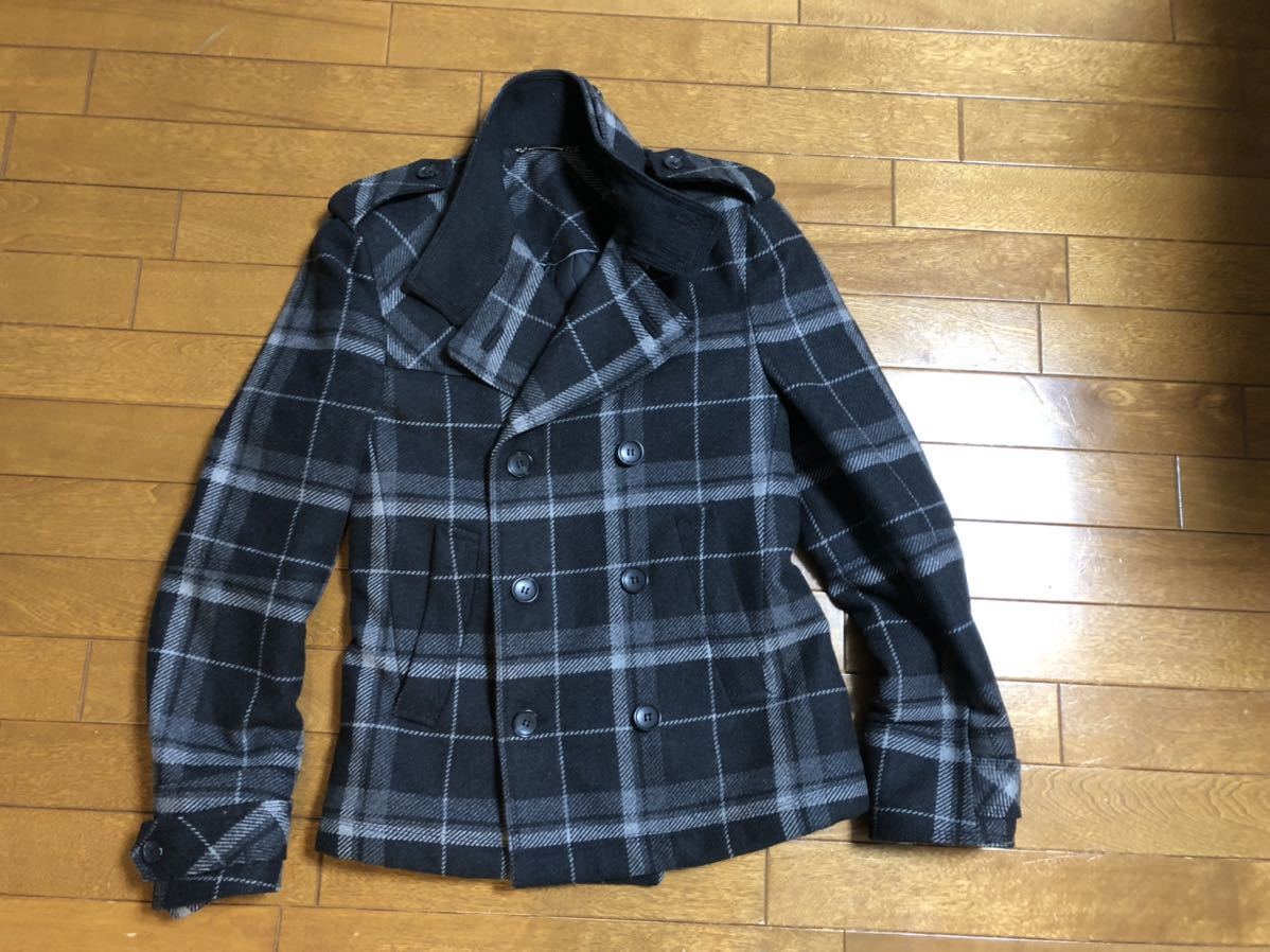 D&G ドルチェ&ガッパーナ ウールコート ピーコート ブラウン サイズ44