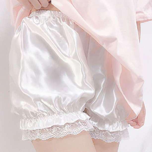 ペチ パンツ フリーサイズ ドレス インナー   レース 韓国 ホワイト