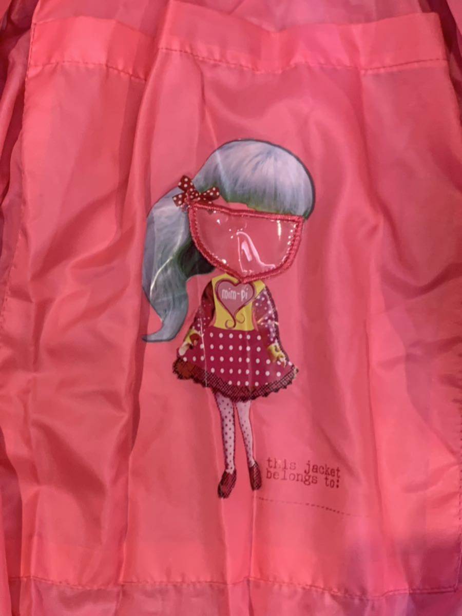 mim-pi お洒落さんのピンクの水玉コート　104cm　４歳_画像4