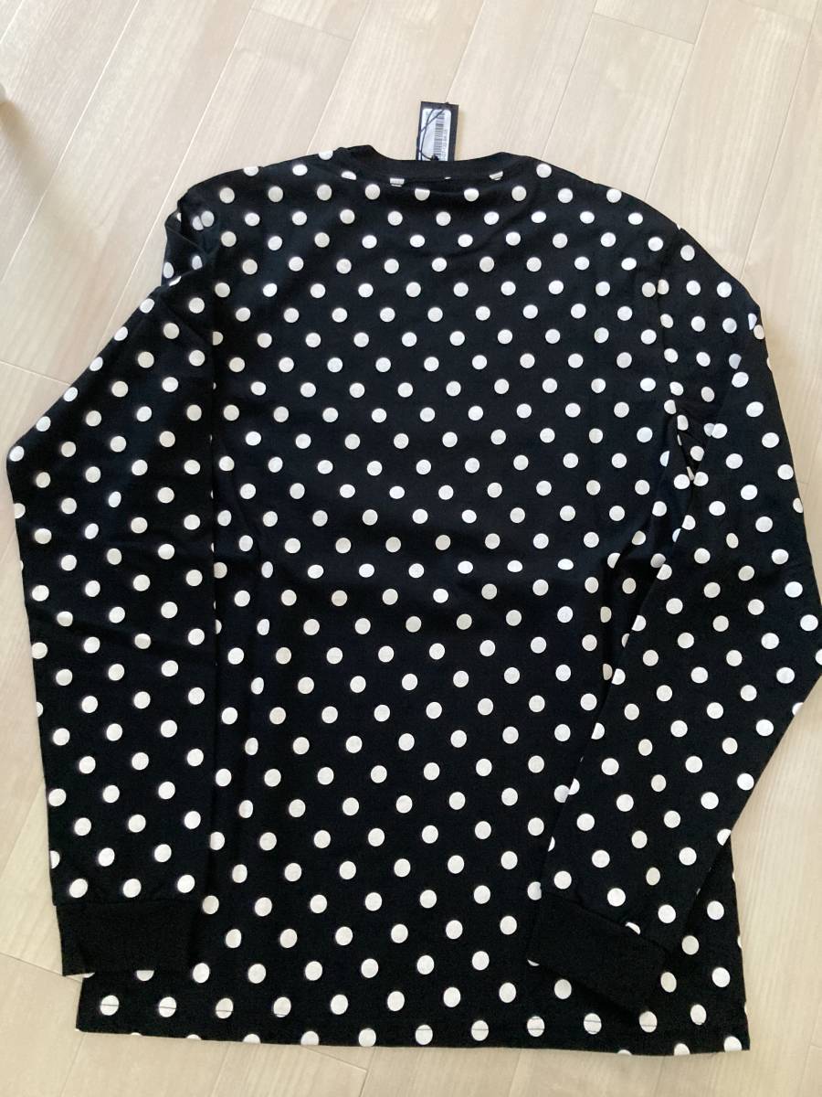 OVO OCTOVERS VERY OWN CLASSIC OWL LONGSLEEVE T-SHIRT BLACK POLKA