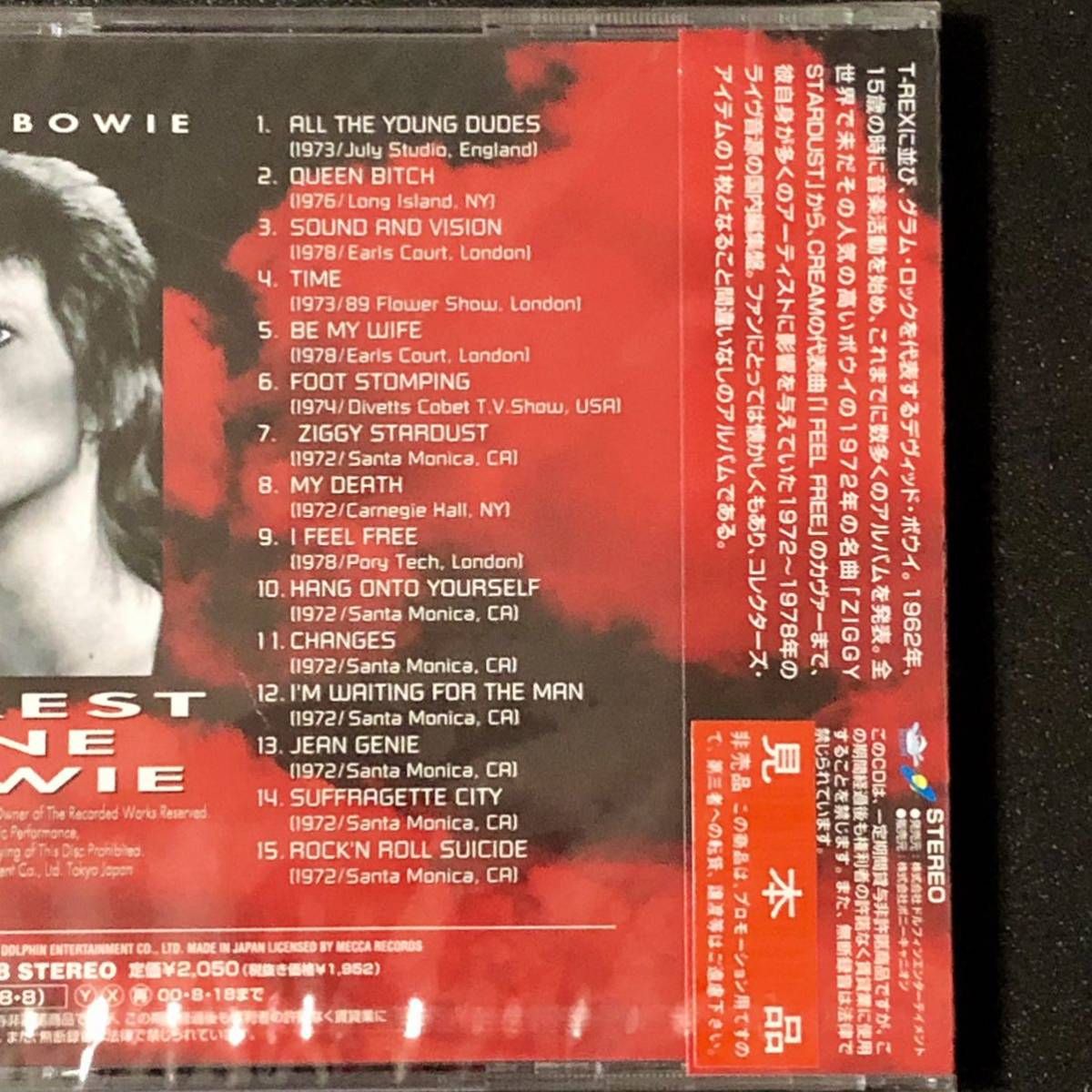 廃盤 帯付新品★CD「David Bowie レアエスト・ワン・ボウイ」★デヴィッド・ボウイ Rarest One Bowie/All The Young Dudes/Ziggy Stardust_画像5