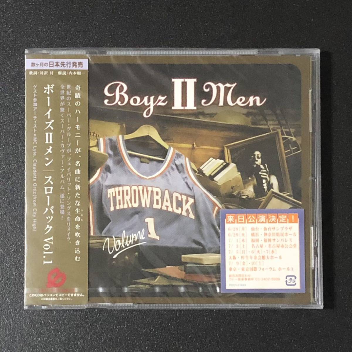 廃盤 未開封/帯付新品★CD「Boyz II Men スローバック Vol.1」★CCCD ボーイズIIメン THROWBACK ソウル カバー Let It Whip Human Nature