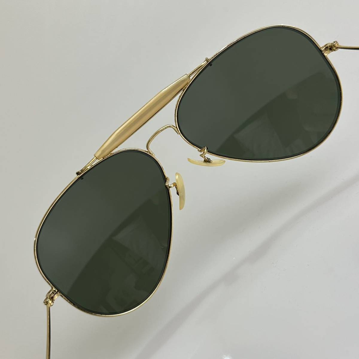 70's B&Lレイバン アウトドアーズマン2 62㎜ G-15 ゴールド ビンテージ ボシュロム ティアドロップ USA ray-ban 廃盤_画像4